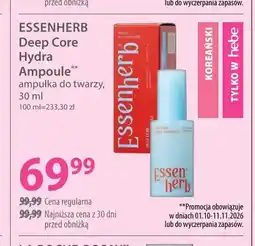 Hebe Ampułka do twarzy Deep Core Hydra Ampoule Essenherb oferta