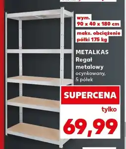 Kaufland Regał metalowy ocynkowany 5 półek Metalkas oferta