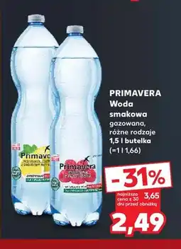 Kaufland Woda smakowa gazowana Primavera oferta