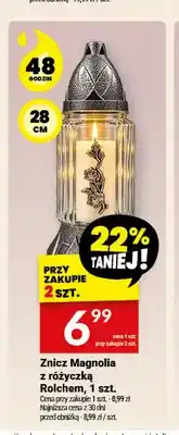 Twój Market Znicz Magnolia z różyczką Rolchem oferta