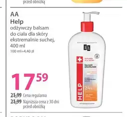 Hebe Odżywczy balsam do ciała skóry ekstremalnie suchej Help AA oferta