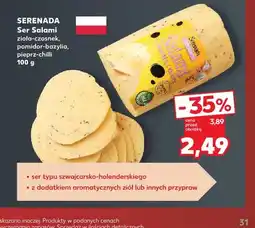 Kaufland Ser salami zioła-czosnek Serenada oferta
