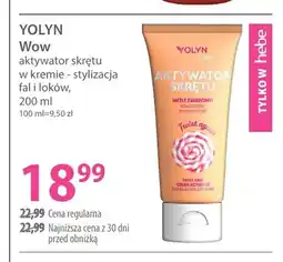 Hebe Wow aktywator skrętu w kremie stylizacja fal i loków Yolyn oferta