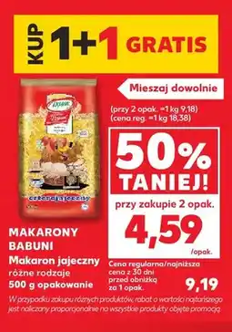 Kaufland Makaron jajeczny Makarony Babuni oferta