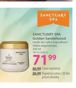 Hebe Masło do ciała z kapsułkami olejku arganowego Golden Sandalwood Sanctuary Spa oferta