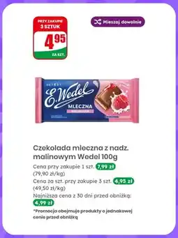 Dino Czekolada mleczna z nadz. malinowym Wedel oferta