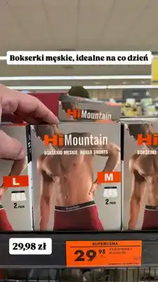 Biedronka Bokserki męskie HiMountain oferta