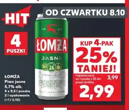 Kaufland Piwo Łomża 5,7% 4-pak oferta