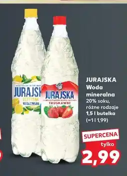 Kaufland Woda mineralna 20% soku Jurajska oferta