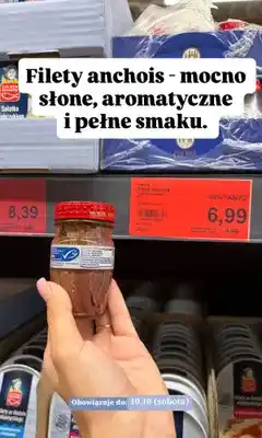 ALDI Filety anchois Cucina w oleju słonecznikowym oferta