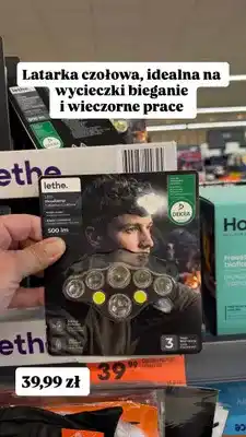 Biedronka Latarka czołowa LED Lethe oferta