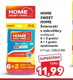 Kaufland Ściereczki z mikrofibry 6+2 gratis Home Sweet oferta