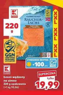 Kaufland Łosoś wędzony na zimno K-Classic oferta