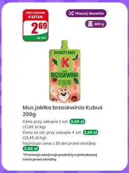 Dino Mus jabłko brzoskwinia Kubuś oferta