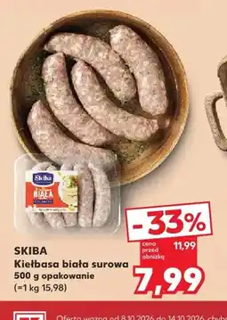 Kaufland Kiełbasa biała surowa Skiba oferta
