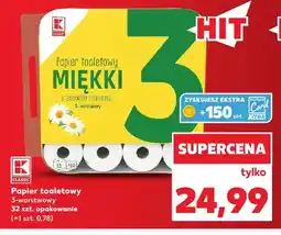 Kaufland Papier toaletowy 3-warstwowy K-Classic oferta