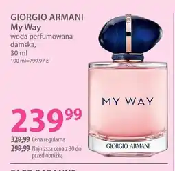 Hebe Woda perfumowana damska My Way Giorgio Armani oferta