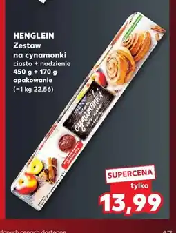 Kaufland Zestaw na cynamonki ciasto + nadzienie Henglein oferta