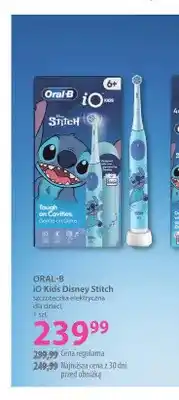 Hebe Szczoteczka elektryczna dla dzieci iO Kids Disney Stitch Oral-B oferta