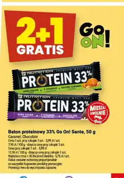 Twój Market Baton proteinowy 33% Go On! Sante Caramel oferta