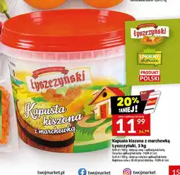 Twój Market Kapusta kiszona z marchewką Łyszczyński oferta