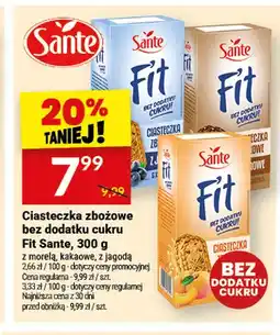 Twój Market Ciasteczka zbożowe bez dodatku cukru Fit Sante z morelą oferta
