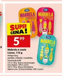 Twój Market Makrela w sosie Lisner mango-curry oferta