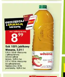 Twój Market Sok jabłkowy Wosana 100% oferta