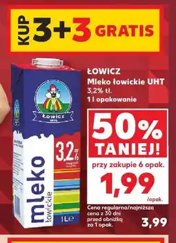 Kaufland Mleko UHT łowickie Łowicz 3,2% oferta