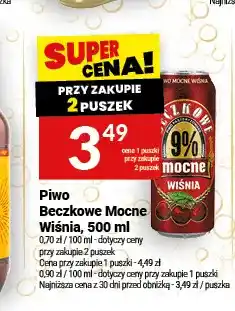 Twój Market Piwo Beczkowe Mocne Wiśnia oferta