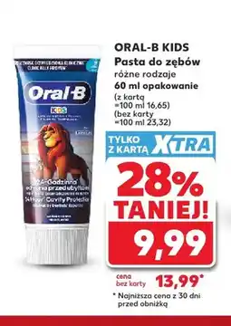 Kaufland Pasta do zębów Kids Oral-B oferta