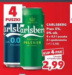 Kaufland Piwo Carlsberg 5% 4-pak oferta