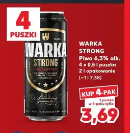 Kaufland Piwo Warka Strong 6,3% 4-pak oferta