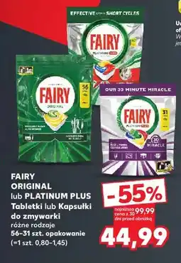 Kaufland Kapsułki do zmywarki Fairy Original oferta