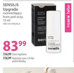 Hebe Upgrade rozświetlający krem pod oczy Sensilis oferta