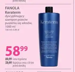 Hebe Dyscyplinujący szampon przeciw puszeniu się włosów Keraterm Fanola oferta