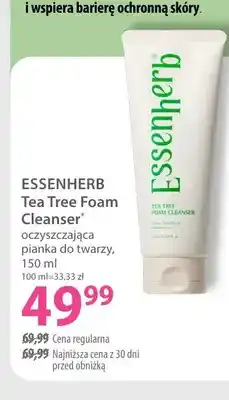 Hebe Oczyszczająca pianka do twarzy Tea Tree Foam Cleanser Essenherb oferta