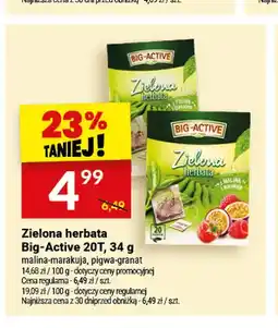 Twój Market Zielona herbata Big-Active malina-marakuja oferta
