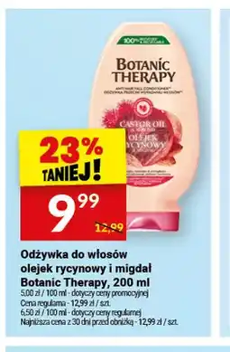 Twój Market Odżywka do włosów olejek rycynowy i migdał Botanic Therapy oferta