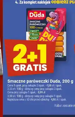 Twój Market Smaczne paróweczki Duda oferta