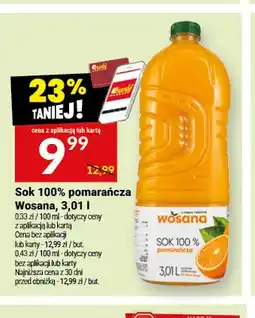 Twój Market Sok pomarańcza Wosana 100% oferta