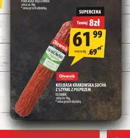 Arhelan Kiełbasa krakowska sucha z szynki z pieprzem Olewnik oferta