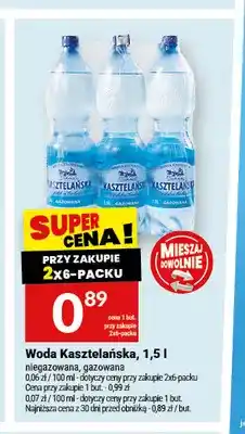 Twój Market Woda niegazowana Kasztelańska oferta