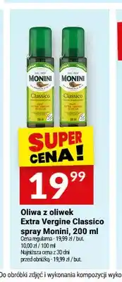 Twój Market Oliwa z oliwek Extra Vergine Classico spray Monini oferta