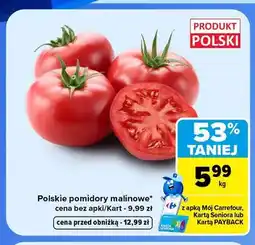 Carrefour Pomidory malinowe polskie oferta