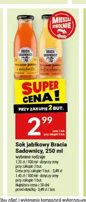 Twój Market Sok jabłkowy Bracia Sadownicy tłoczone jabłko słodkie odmiany oferta
