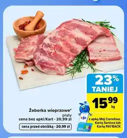Carrefour Żeberka wieprzowe płaty oferta