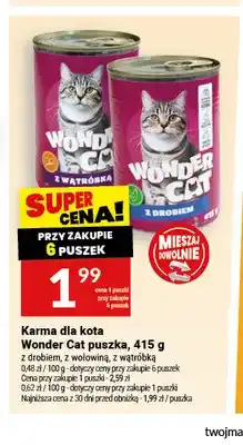 Twój Market Karma dla kota Wonder Cat puszka z drobiem oferta