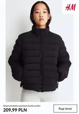 H&M Nieprzemakalna sportowa kurtka puffer H & M oferta