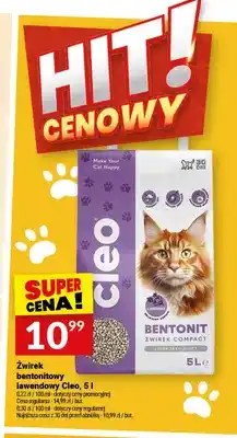 Twój Market Żwirek bentonitowy lawendowy Cleo oferta